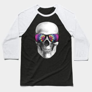 SKULL WITH A SUNGLASS Baseball T-Shirt